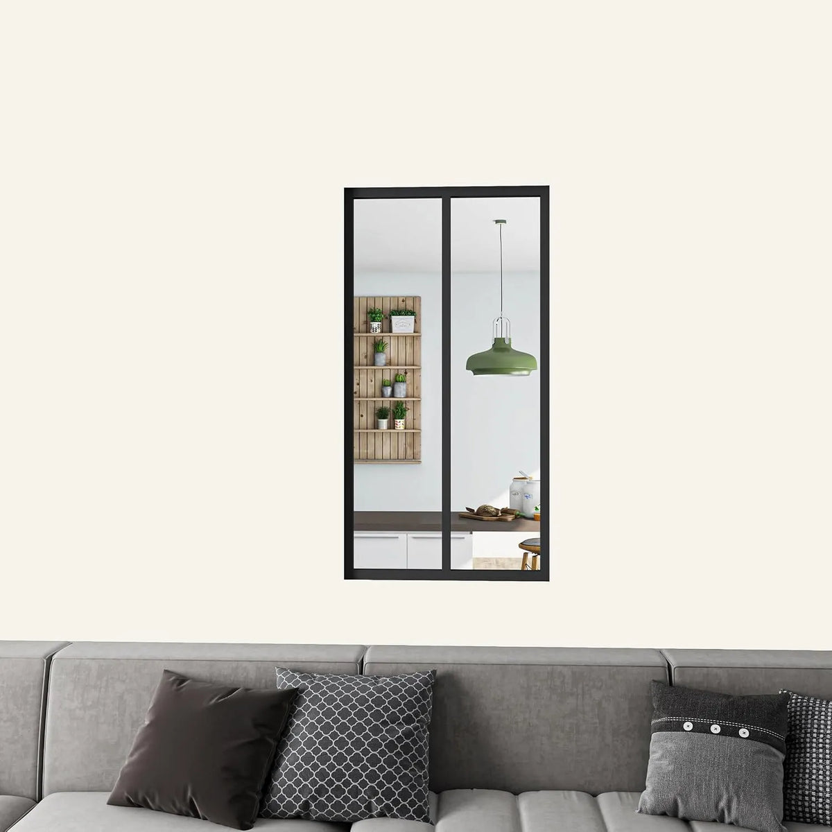 sanitaire Verrière Atelier Fixe H.108cm: 63cm, noir
