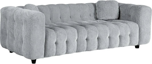 Chenil pour chien — en chenille, revêtement en tissu, 3 Places, gris