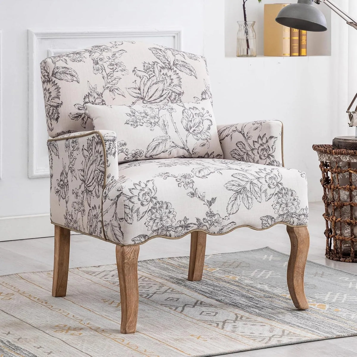 Canapé: à motifs, en bois, beige