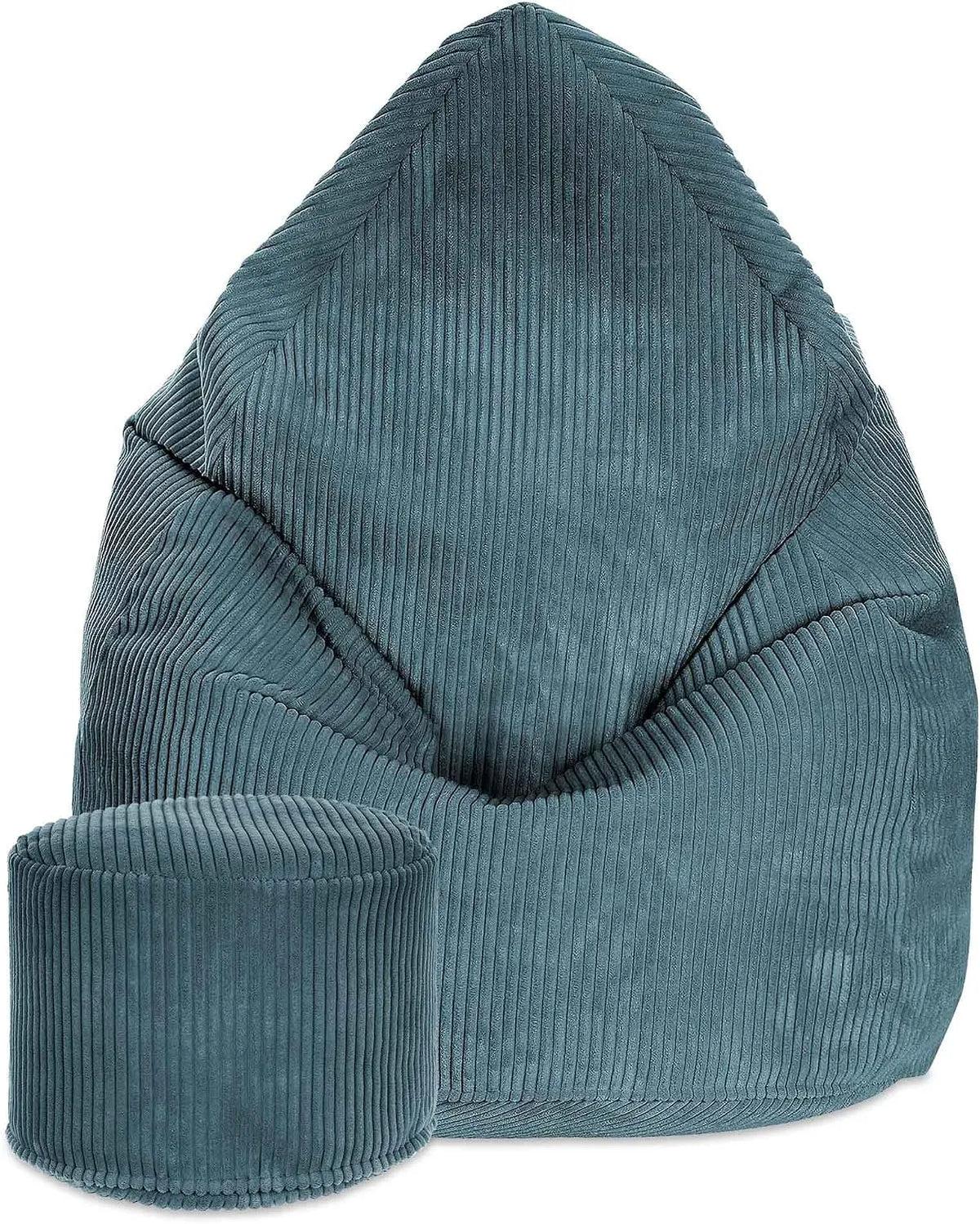 DreamRoots Pouf Poire 80x80x120 cm — pour enfant, en velours côtelé, 80 × 80 × 120 cm